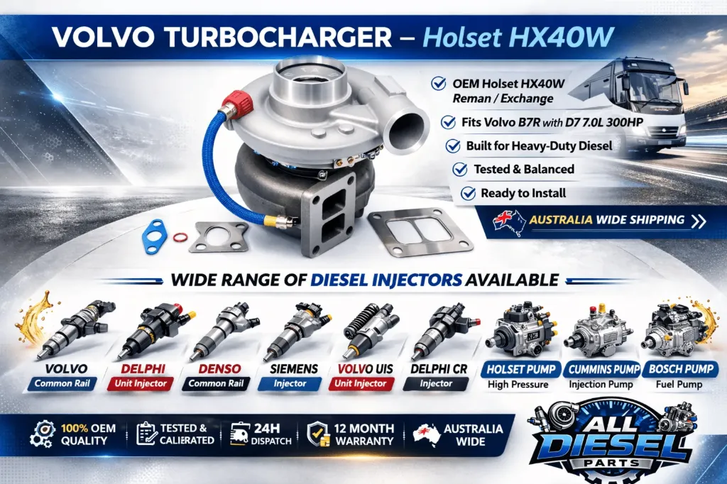 [4038849] Holset 4038849 HX40W Turbocharger – Volvo B7R D7 300HP | 20580900 | New Genuine Holset