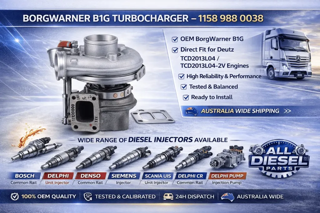 BorgWarner B1G Turbocharger 1158 988 0038