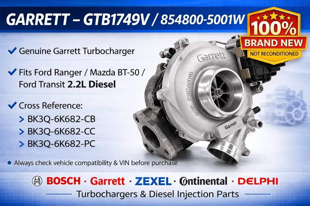 GARRETT GTB1749V TURBOCHARGER 854800-5001W