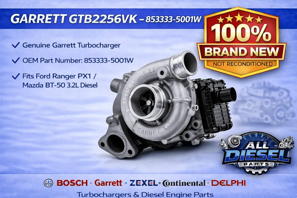 Genuine Garrett GTB2256VK Turbocharger OEM 853333-5001W