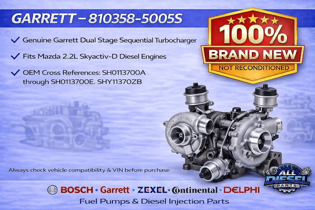 GARRETT 853333-5001W GTB2256VK Variable Geometry Turbocharger – Ford Ranger PX / Mazda BT-50 3.2 Diesel