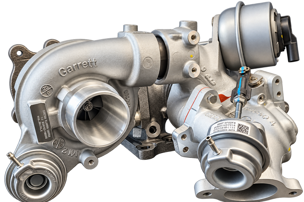 [810358-5005S] Garrett 810358-5005S Dual Stage Turbocharger – Mazda CX-5 2.2L SKYACTIV-D | SH0113700E | New Genuine Garrett