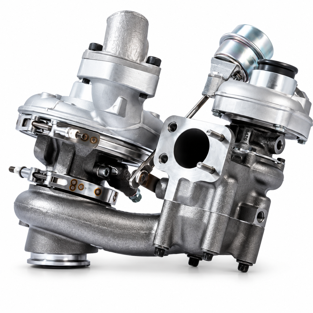 [504382355] BorgWarner 10009880182 R2S Twin Turbocharger – Iveco Daily 3.0L F1C | 504382355 / 5801888825
