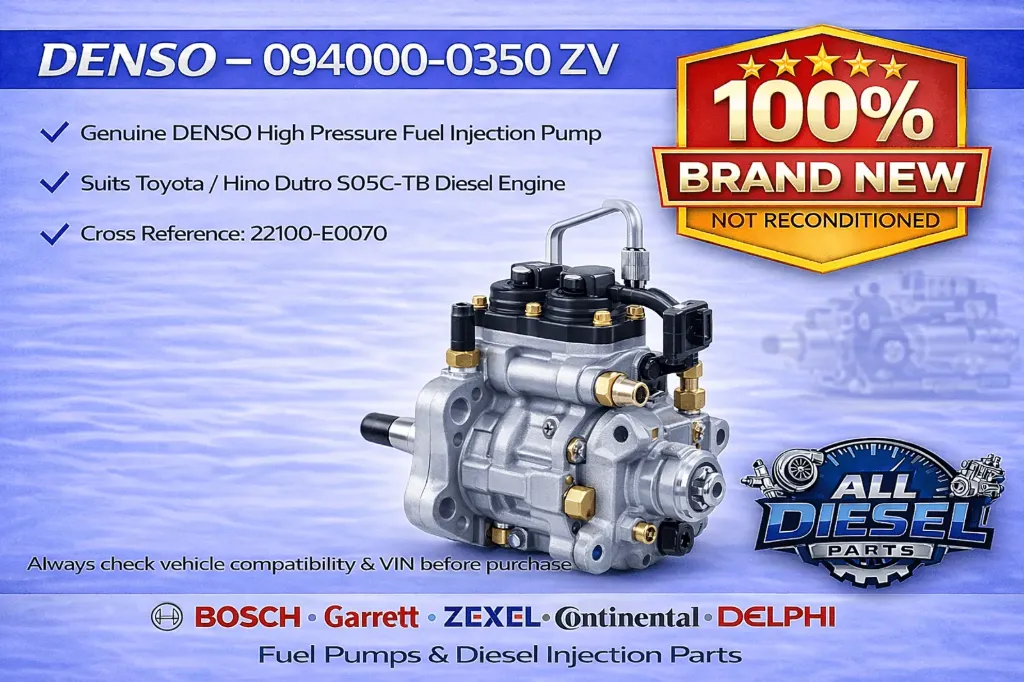 [094000-0350] DENSO 094000-0350 ZV - High Pressure Diesel Fuel Pump